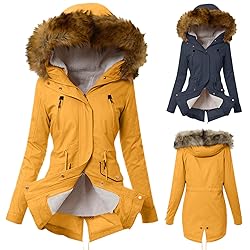 Womens Tops Winter Coat Womens Warm Sweater Hooded