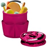 Ashmacdo 17L Cleaning Caddy for Cleaning Supplies with Handle,Cleaning Supplies Organizer Bucket for Home Garden