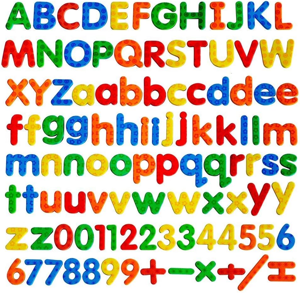 Kadron Magnetic Letters ABC Magnets Education Alphabet Letters and Numbers Fridge Magnets Kids Gifts-104pcs