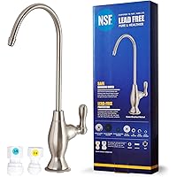 NSF Certification Lead-Free Water Filtration Reverse Osmosis Faucet (Brushed Nickel) Advanced RO Tap for Drinking…