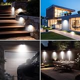 nipify Solar Lights Outdoor Motion Sensor 4 Pack 140LED IP65 Waterproof view 4
