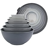 COOK WITH COLOR Mixing Bowls Set with TPR Lids - 12