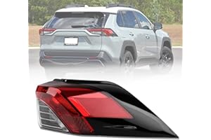 Boîtier extérieur de feu arrière droit compatible avec Toyota RAV4 2019-2021 - Feu arrière sans ampoules - Remplace # TO28051