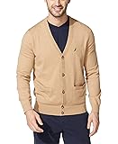 Nautica Men's Navtech Knit Cardigan, Coastal Camel