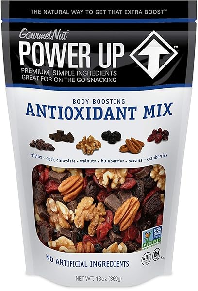 POWER UP PREMIUM TRAIL MIX – ANTIOXIDANT TRAIL MIX 13OZ, GLUTEN FREE, VEGAN, NON-GMO