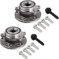 PAROD 513253 2PCS Front Wheel Bearing Hub Assembly Fit for Audi A3 Quattro Q3 TT 12-18 VW Beetle 09-17 CC 07-16 Eos 10-14 Golf 12-13 Golf R 10-14 GTI 05-18 Jetta Passat 08 R32 Rabbit Tiguan w/ABS