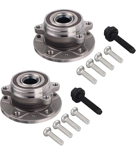 Purevue Front Wheel Bearing Hub Kit For Audi A3 8P 2003-2012 - Left And Right Pair