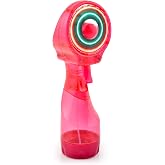 O2COOL LED Deluxe Handheld Misting Fan Battery Powered Raspberry | Yes