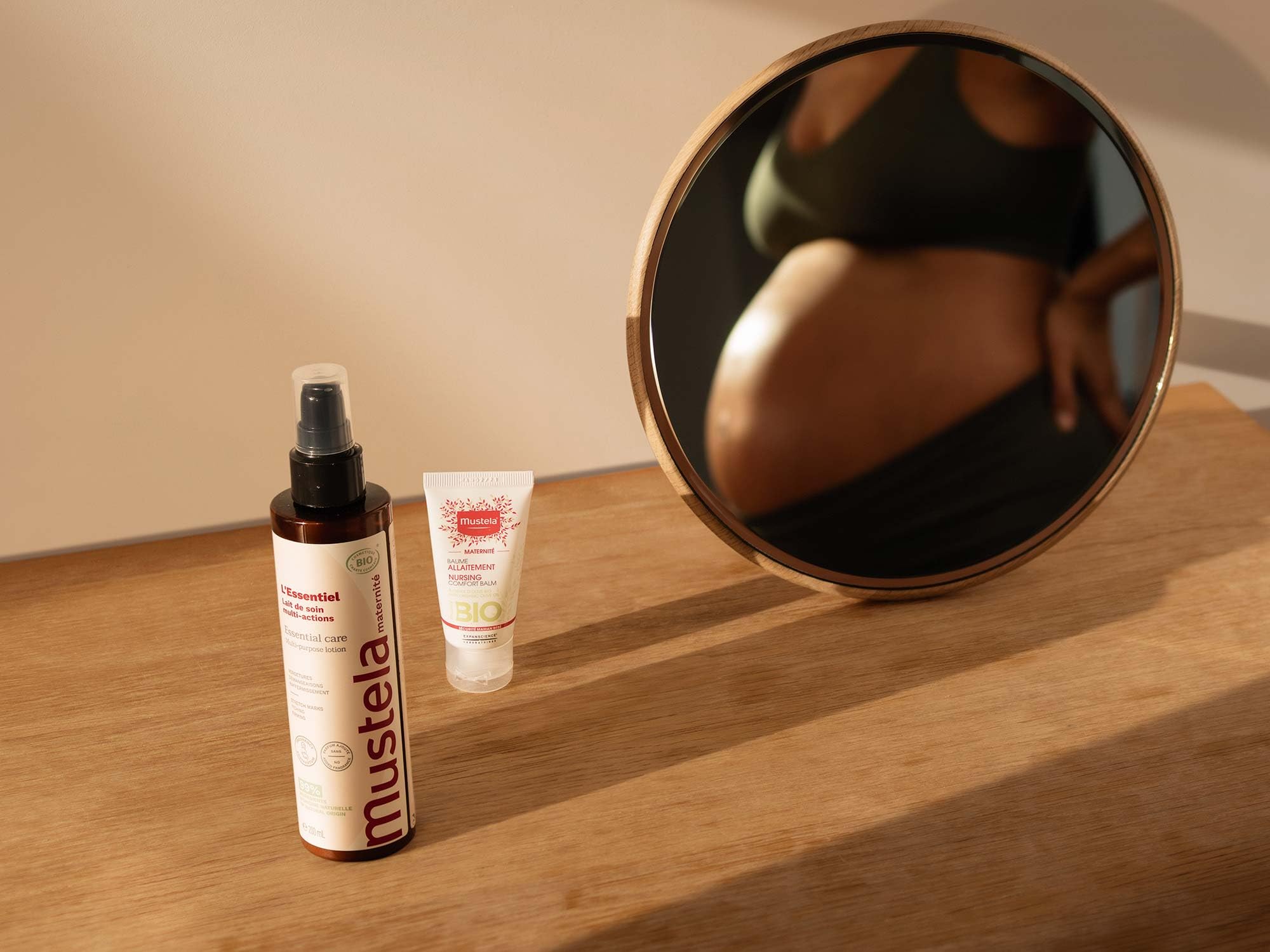 Mustela Certified Organic Maternity Essential Care Multi-Purpose Lotion - Pregnancy & postpartum - Stretch Marks, Skin Comfort & Suppleness - No Added Scent - Safe for Moms, Babies & Breastfeeding