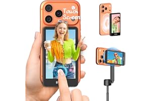 SYNCO Xview Selfie Monitor Screen for iPhone 7-17 Series, Touchscreen Secure Private Wireless P2P, 4K/1080p Magnetic Back Cam