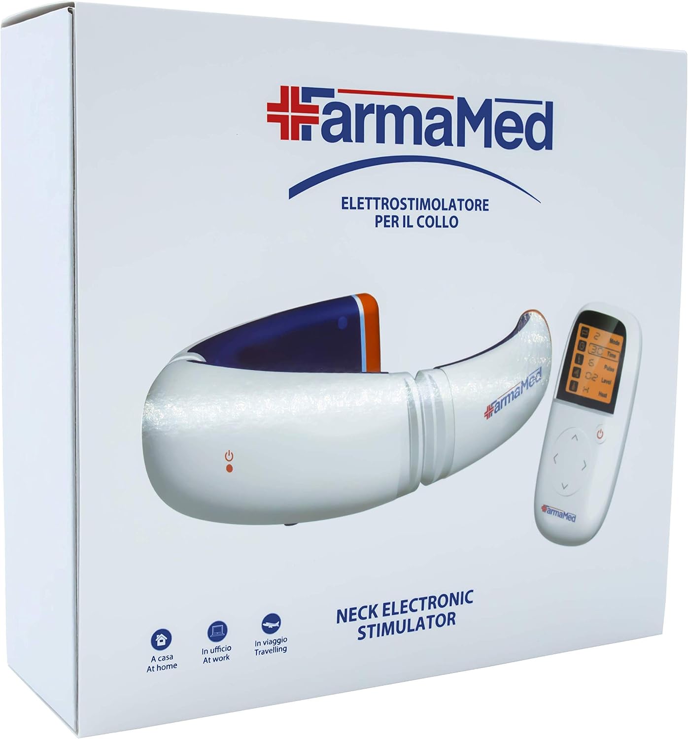 FARMAMED Neck Massager, Electric Pulse, Snap-On Neck Massagers, Electric Cervical Massager, Wireless Remote Control with LCD Display - Image 3
