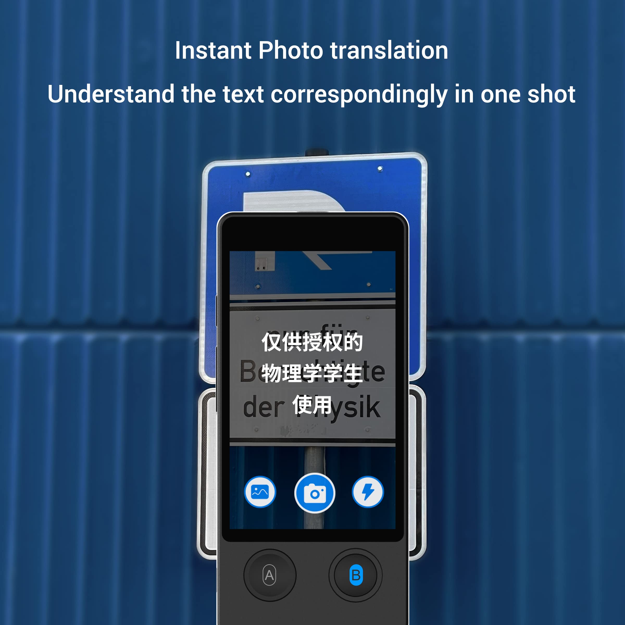 ANFIER Language Translator Device 144 Languages and Accents with 3.7 inch Touchscreen [Latest Generation Smart Translator-W12] AI Image Translator Device Portable Two-Way Voice Translator W12 Black