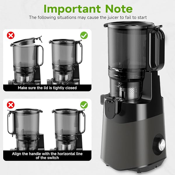 COLD PRESS JUICER, 5.3″ WIDE FEED CHUTE JUICE EXTRACTOR MACHINE WITH 400W, HIGH JUICE YIELD, SLOW MASTICATING JUICER FOR WHOLE VEGETABLES & FRUITS