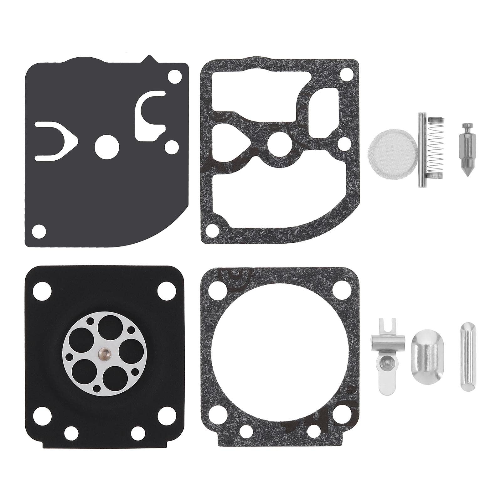 YINETTECH 2 Sets Carburettor Gasket Diaphragm Repair Kit Compatible with STIHL 017 018 021 023 025 MS170 MS180 MS210 MS230 MS250 Chainsaw Replaces RB77
