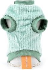 SMALLLEE_LUCKY_STORE Pet Ribbed Fleece Jumper for Extra Small Dogs Cats view 2