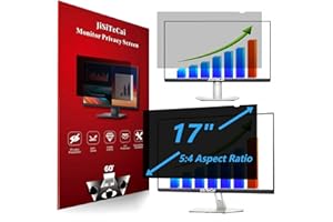 17 Inch - 5:4 Aspect Ratio Privacy Screen Filter for Square Computer Monitor - Anti-Glare - Anti-Scratch Protector Film