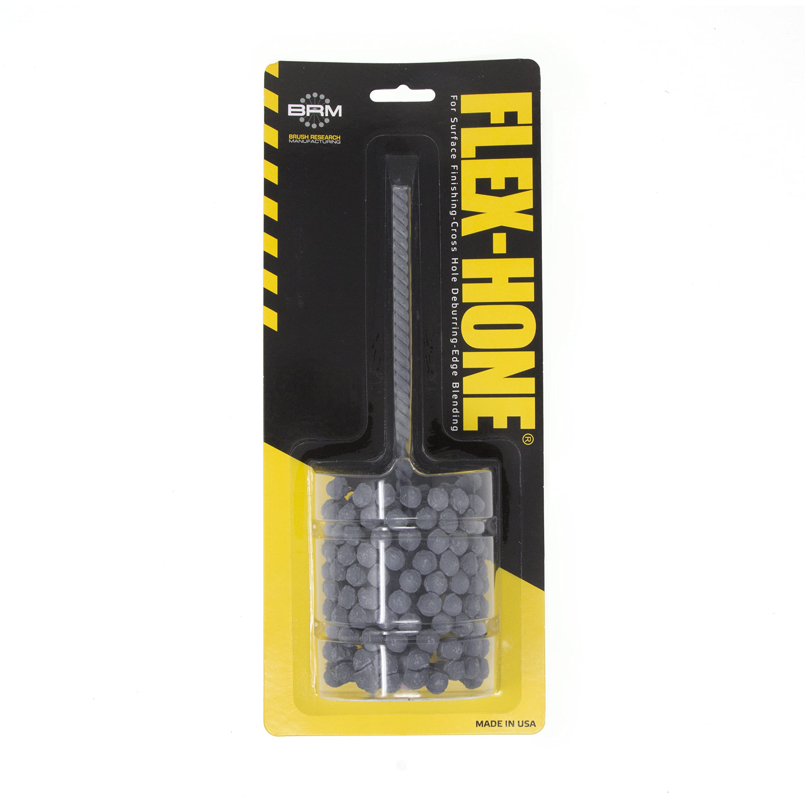 Brush Research BC214600 FLEX-HONE®, 2-1/4″ (57.2mm) Diameter, 600 Grit, Silicon Carbide, for Mild Steel, Stainless Steel, Cast Iron and Softer Ferrous Materials
