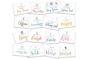 WWONGXIANB Colorful Open When Envelopes for University College Student, Leaving Home Daughter Son Gifts, Boyfriend or Girlfriend College Care Package, Long Distance Relationship Friend Gift, 16 Envelopes -01