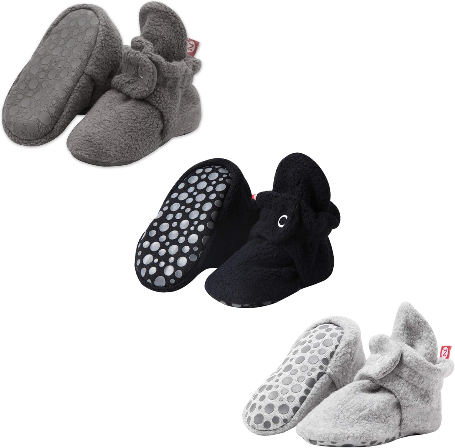 Zutano Cozie Fleece Baby Booties, Unisex, For Newborns and Infants: Clothing