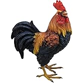 ICE Armor 5.5" H Brown Rooster Figurine Statue Sculpture Ornament Decor for Housewarming, Holidays, Christmas for Men/Women