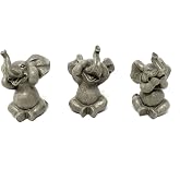 Nature's Mark Baby Elephants See No Evil, Hear No Evil Resin Statue Figurine Home Decorative Accent Decor