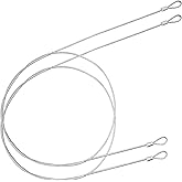 OMOTOOL Safety Cable Lock (2 Pack) 48" Long Stainless Steel Tether Lanyard Luggage Lock Safety Cable for gopro,Action Cameras