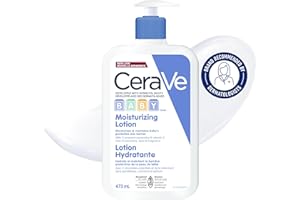 CeraVe BABY Moisturizing Lotion, Gentle Skin Care for Face & Body with Ceramides, Hyaluronic Acid, Niacinamide & Vitamin E. F