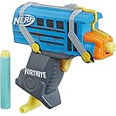 Nerf Fortnite Micro Battle Bus Microshots Dart-Firing Toy Blaster & 2 Official Elite Darts for Kids, Teens, Adults