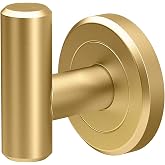 Gatco 4235 Latitude II, Robe Hook, Brushed Brass/Wall Mount 2.25" W Double Robe Hook, Towel Hook