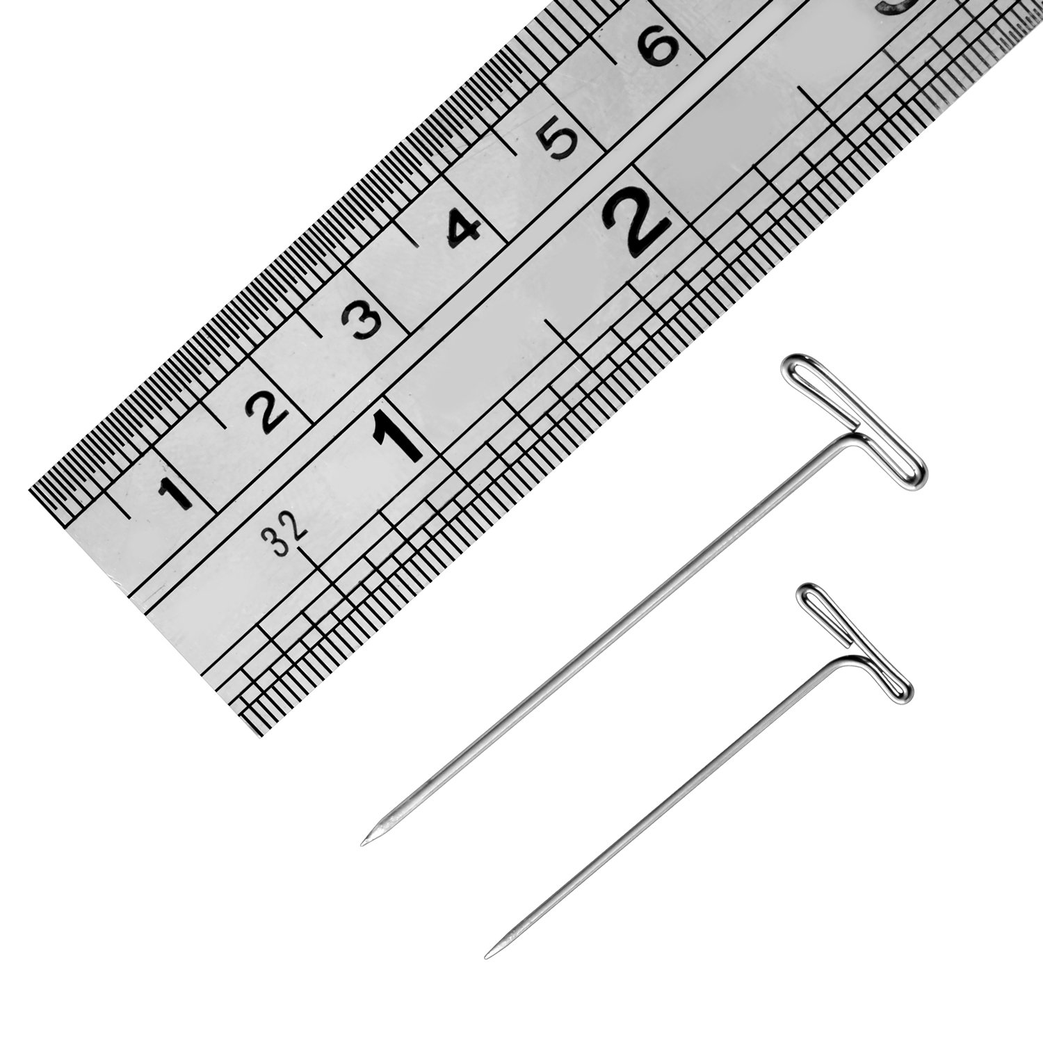 Dreamlover Straight Sewing Pins, T Pins for Mannequin Wig Head, 100 Pieces