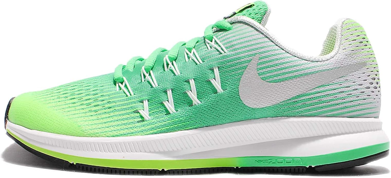 Nike Kid's Zoom Pegasus 33 GS, GHOST GREEN/METALLIC SILVER, Youth Size 7: Amazon.co.uk: Shoes & Bags