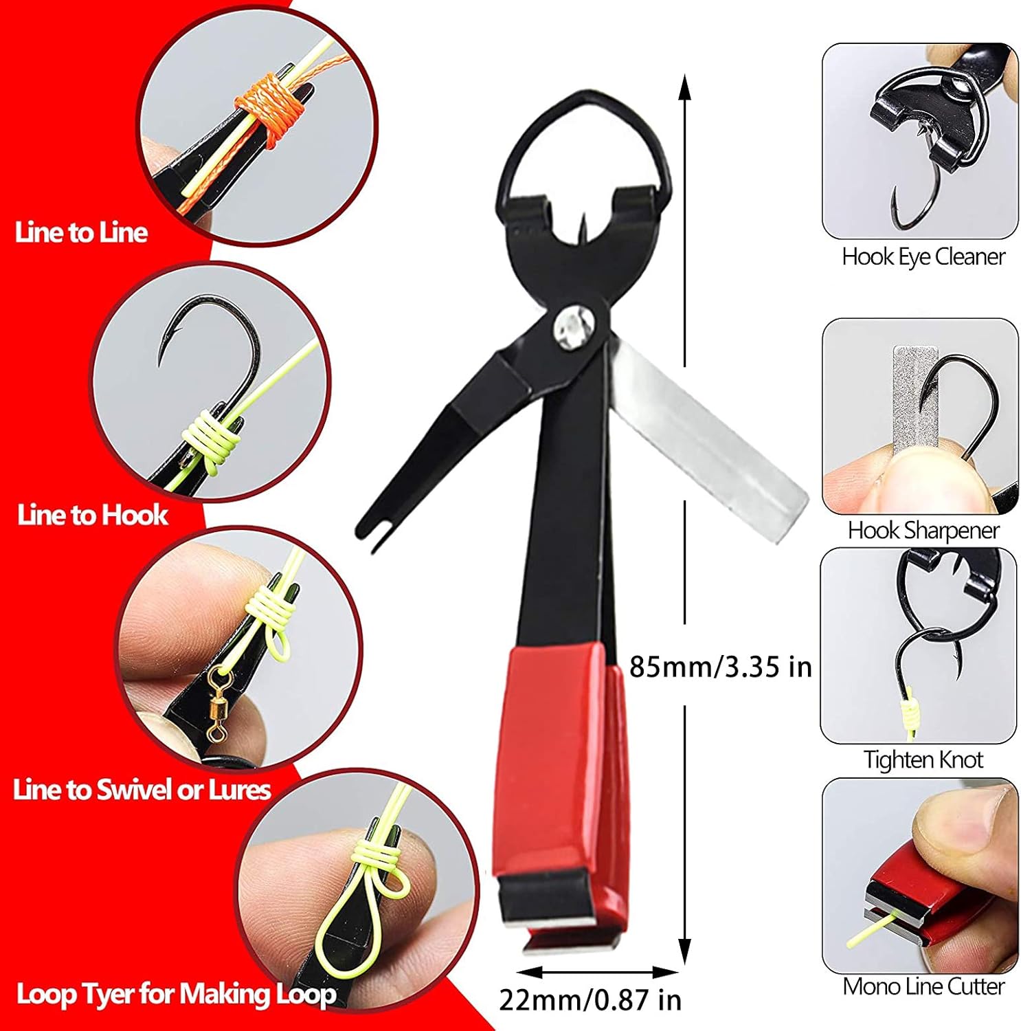 VOMSASN Fishing Pliers Fish Hook Remover Wacky Rig Senko Stick 100pcs Worm O-Rings Fly Fishing Tackle Tools Accessories Gear and Equipment Fishing Gifts for Men : Sports & Outdoors