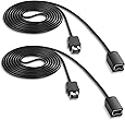 SNES Classic Controller Extension Cable 3M/10 ft (2-PACK), Keten Super NES Classic Extension Power Cord for Super Nintendo Classic Edition Controller-2017 and Nintendo NES Classic Mini- 2016