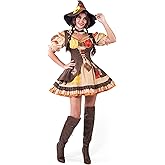 Spooktacular Creations Halloween Scarecrow Costume Women, Sassy Scarecrow Dress, Halloween Costumes for Women Adult 2025