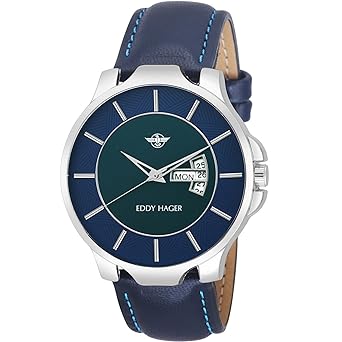 Blue Day and Date Mens Watch EH-109-BL