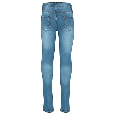 Buy Kids Girls Skinny Jeans Denim Ripped Fashion Stretchy Light Blue Pants Jeggings Online In Mauritius B07l1f1tk3