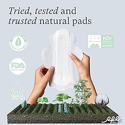 100% Organic Pads for Women, Ultra Thin Feminine