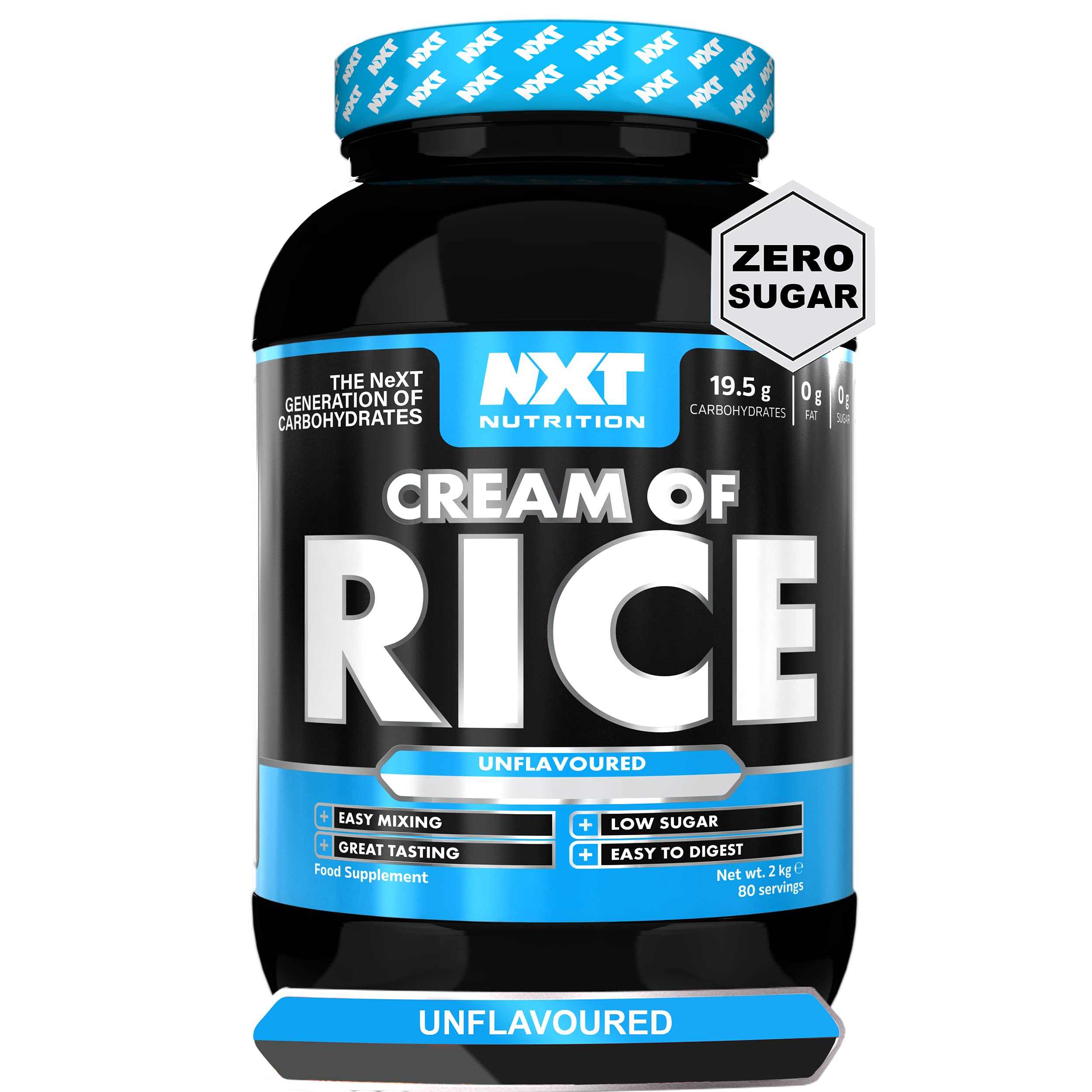NXT Nutrition Cream of Rice 2kg - 80 Servings (Unflavoured)