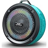 SKYWING Soundace S6 - Small Portable Speaker IPX7 Waterproof Shower Bluetooth Speaker with LED Lights 15H Playtime Perfect Mi