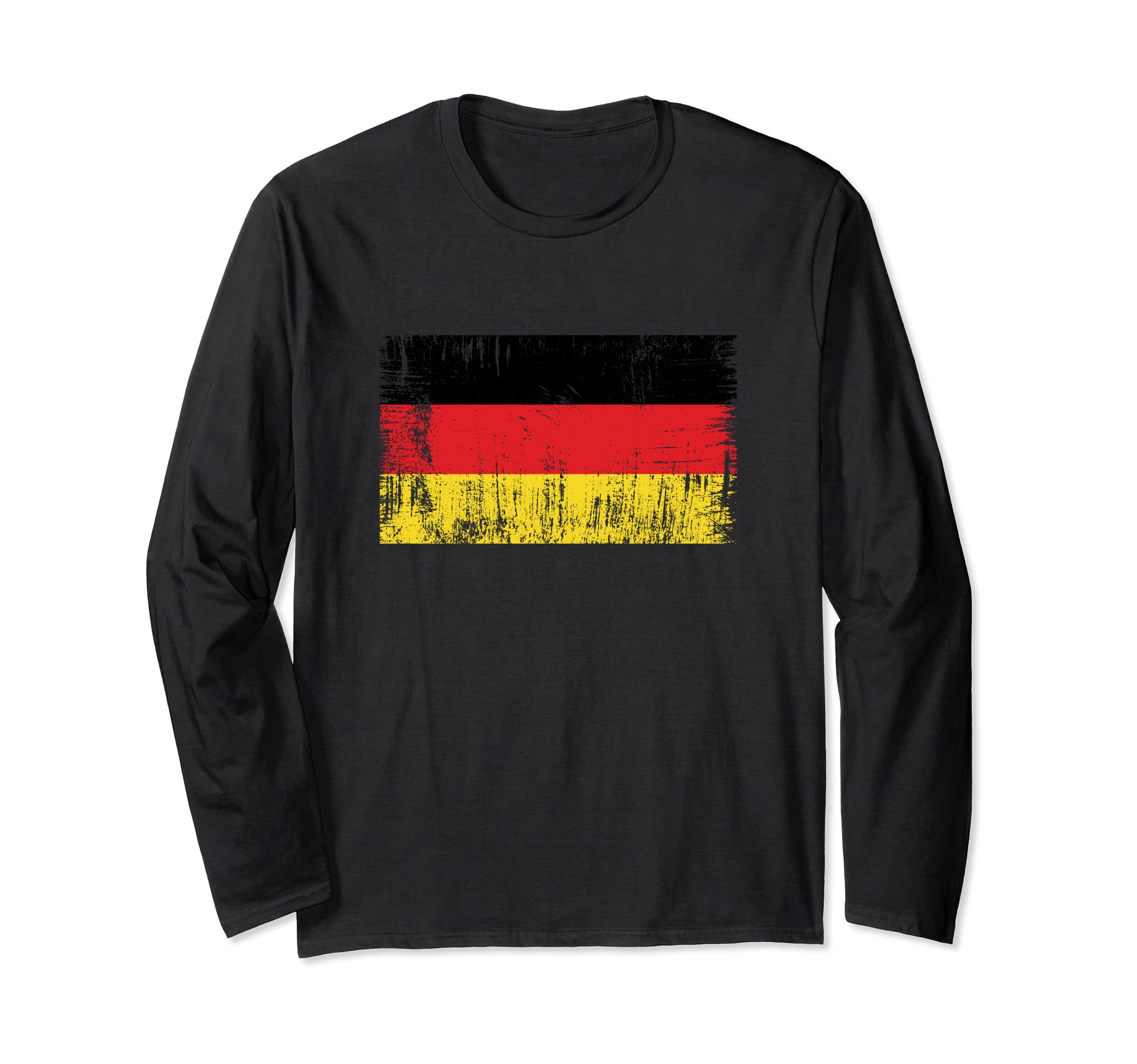 Distressed German Banner Fan Germany Flag Retro Vintage Long Sleeve T-Shirt