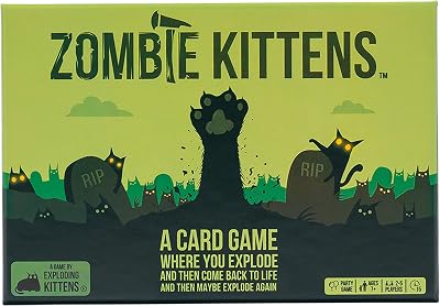 Exploding Kittens Zombie Kittens Card Game 2-5 Players Ages 7+ 15 Min