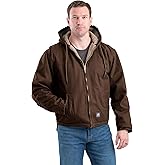 Berne Men's Heartland Washed Duck Hooded Work Coat