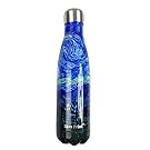 Blank Balan Star Print Bottle, Van Gogh The Starry Night, Vacuum Insulated Stainless Steel Water Bottle, Double Wall, 17 oz