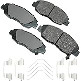 Akebono-ACT465B Ultra-Premium Ceramic Front Disc Brake Pads, GREY