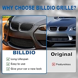 BILLDIO E92 Grille - Black Kidney Single slats