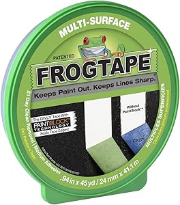 Frog Tape 1396748 Multi-Surface Painting Tape.94 Inches Wide x 45 Yards Long, Green