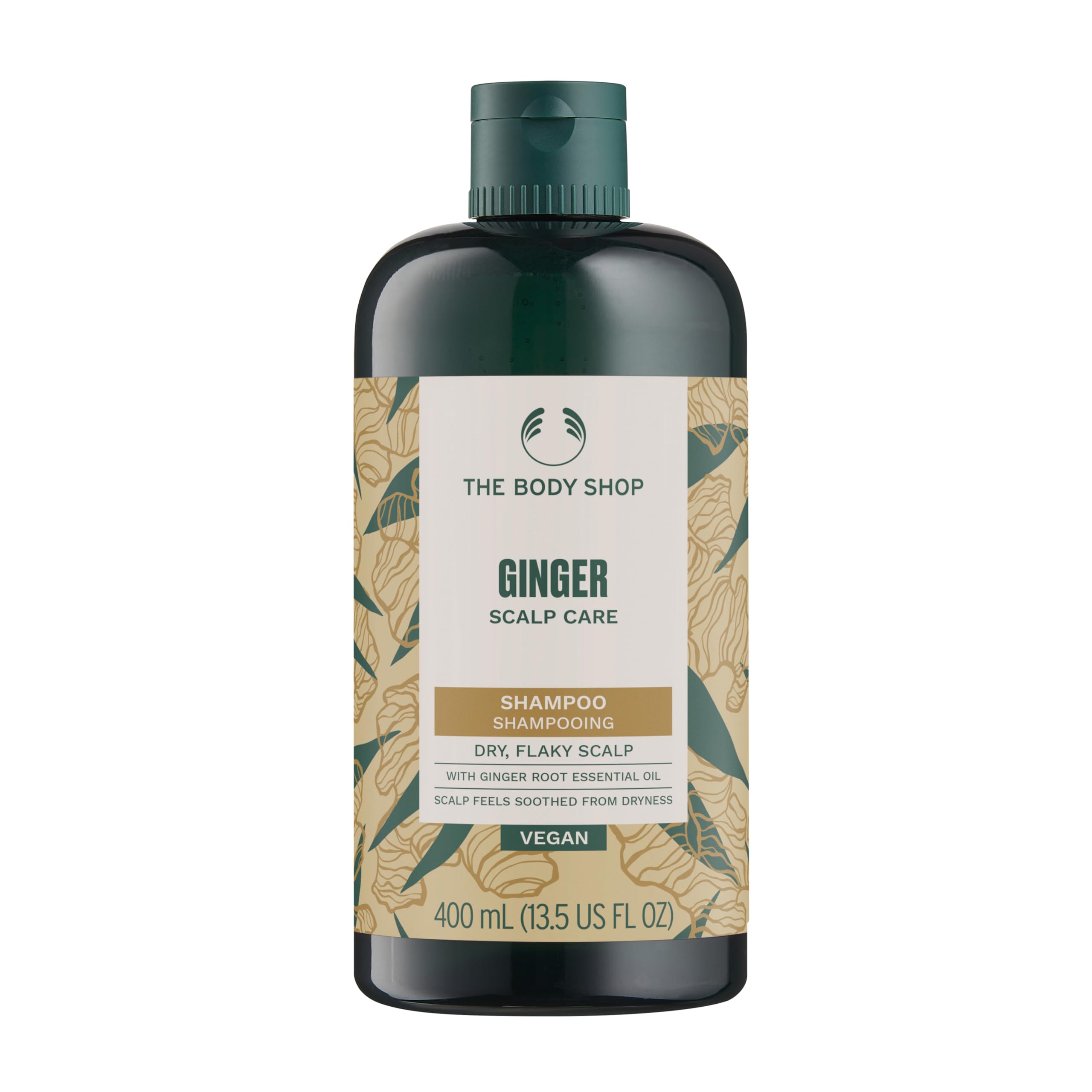 The Body Shop Ginger Anti Dandruff Shampoo, Green, Honey, 400 ml