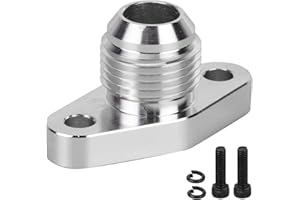 Oil Return Flange AN10 Oil Return Flange Adapter Aluminum Alloy Fitting Fit for TD04 TD05 TD06 Series Turbos and Accessories