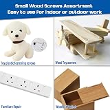 AMLOOPH Self Tapping Wood Screws 535 Pcs M2 M2.5 M3 Assortment Kit with Box view 7