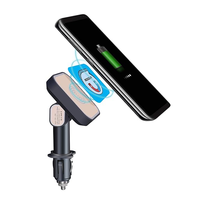 Magnetic Wireless Charger Car Mount Viee Cigarette Lighter Dock Wireless Car Charger Phone Holder For Iphone Xs Maxxs8 Plussamsung Galaxy Note 9 #wireless #charging #phones #list